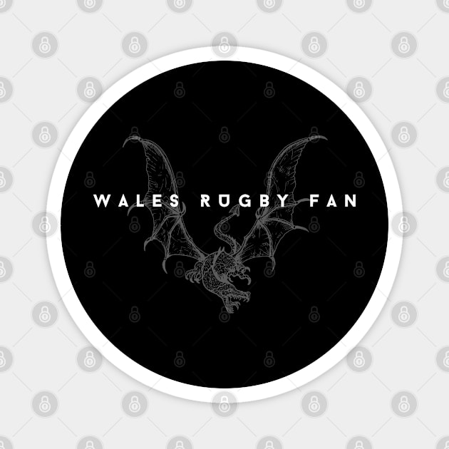 Minimalist Rugby #001 - Wales Rugby Fan Magnet by SYDL